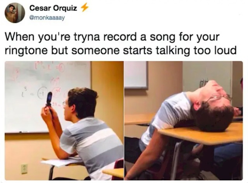 Ono kad pokušavaš snimiti novi ringtone, a netko počne glasno pričati