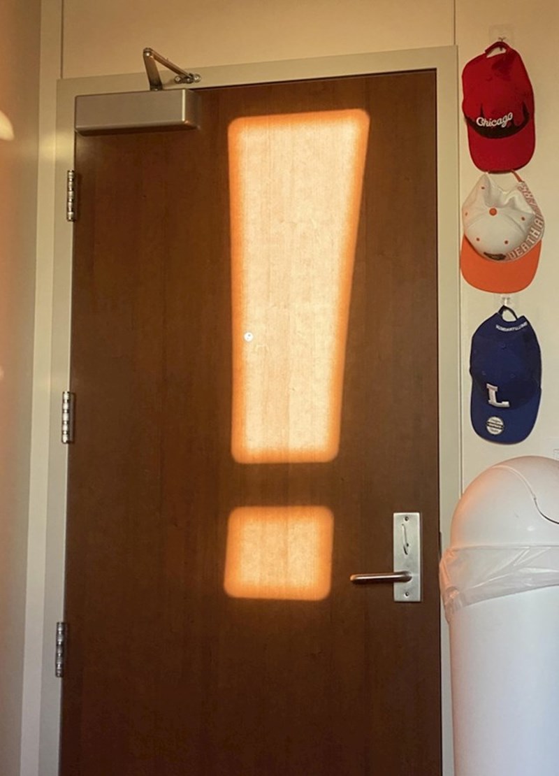 Sunce je na mojim vratima odlučilo napraviti uskličnik