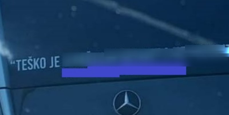 Tip iz Kaštela odlučio je napisati nešto na svom Mercedesu, svi se slažu da je 100% u pravu