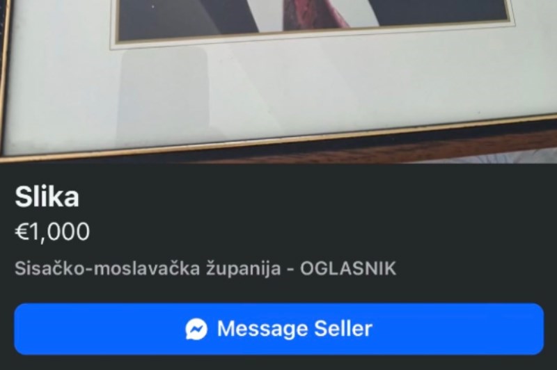 Morate vidjeti kakvu sliku tip iz Siska prodaje za tisuću eura, ovo je hit!