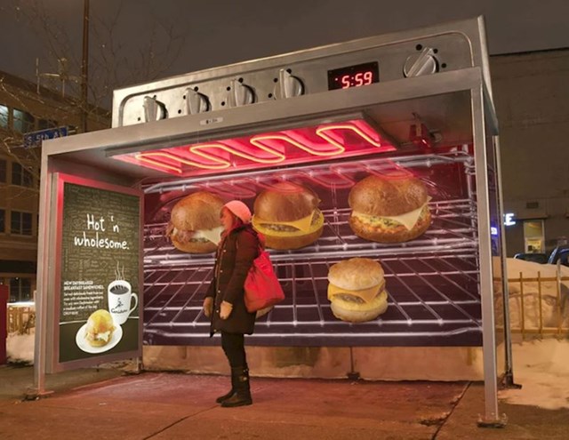 Autobusna stanica s grijanjem zanimljivog dizajna