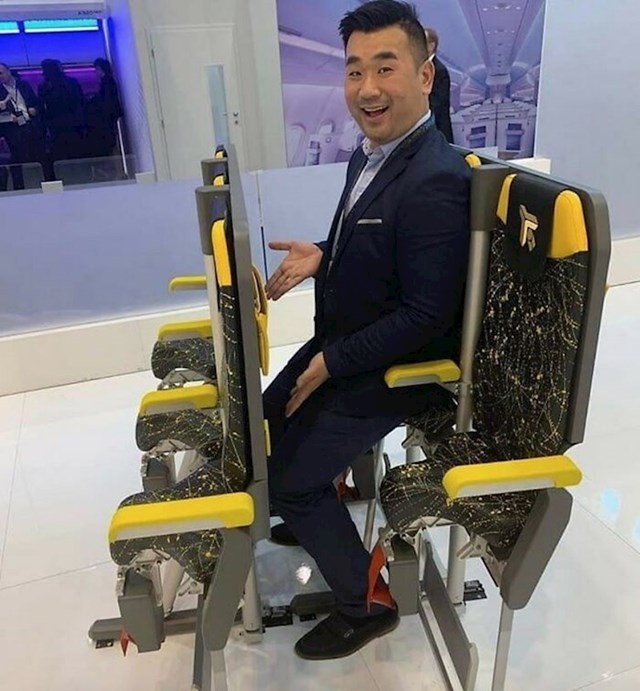 "Prototip novih sjedala u ekonomskoj klasi"