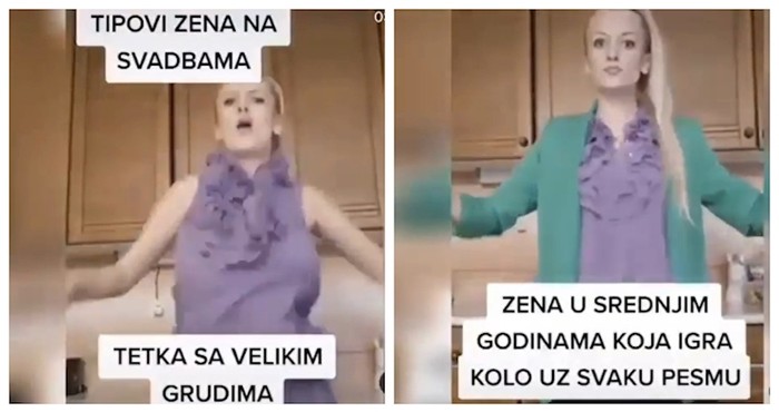 Cura je imitirala ponašanje i ples različitih tipova žena na  svadbama i video je urnebesan!