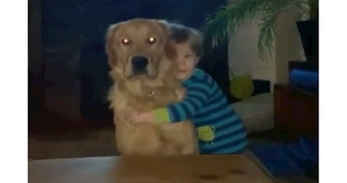 Pogledajte što ovaj pas učini svaki put kada ga njegov maleni vlasnik zagrli!