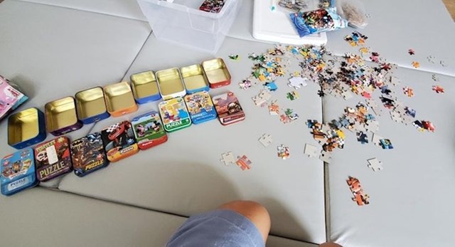 1. pravilo- pomiješaj sve puzzle koje postoje u kući!
