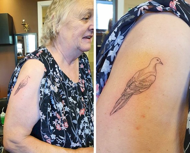 "Baka je cijeli život htjela tetovažu, ali nikad se nije usudila. Do danas, na svoj 77. rođendan"