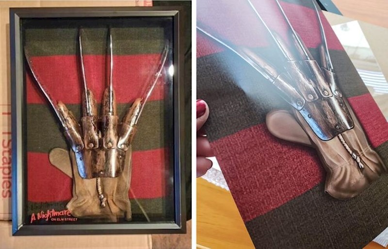 14. "Naručila sam rukavicu, a dobila sam sliku rukavice u slomljenom okviru!"