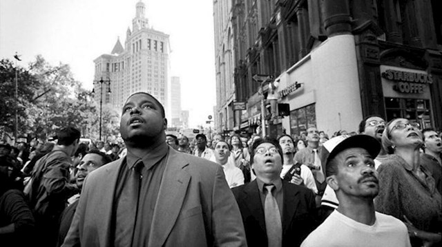 Reakcija ljudi na ulicama New Yorka na pad blizanaca 11.9.