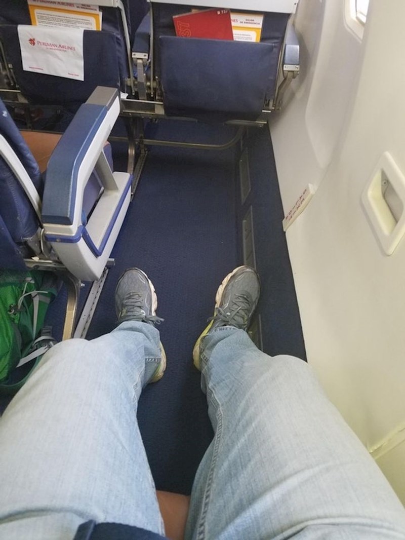 Ovaj tip je pogodio sa sjedalom. Let će biti ugodan!