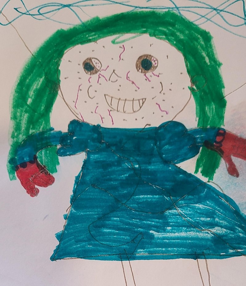 Nacrtao je mamu sa svim njenim "crtama po licu"