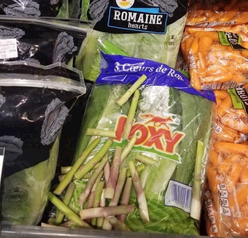 13. Netko je otkinuo dijelove šparoga koje ne koristi kako bi vaga pokazala manju težinu, a time i manju cijenu