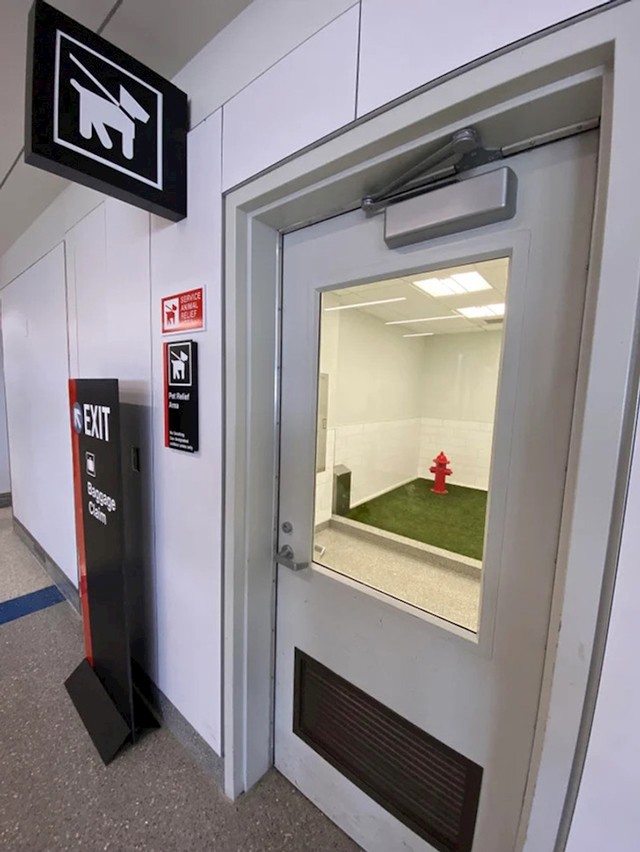 WC za pse na jednom aerodromu