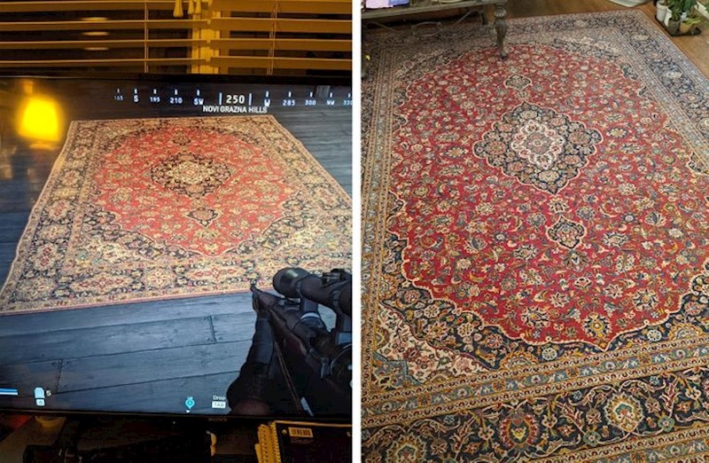 "U video igrici sam naišao na isti tepih kakav imam u sobi!"