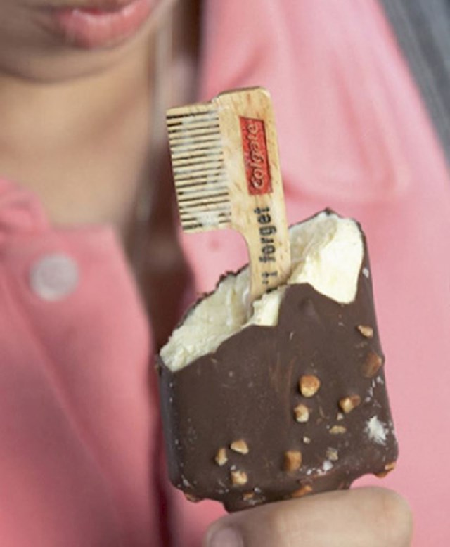 Sladoled na štapiću/četkici koja će vas podsjetiti na važnost pranja zubi