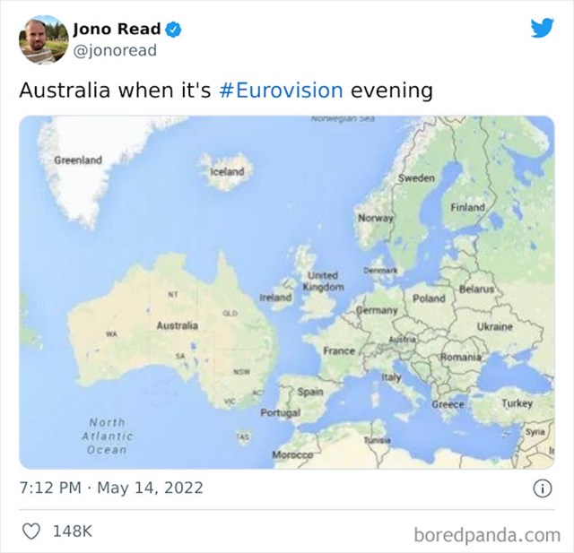 Karta Europe na jednu večer u godini
