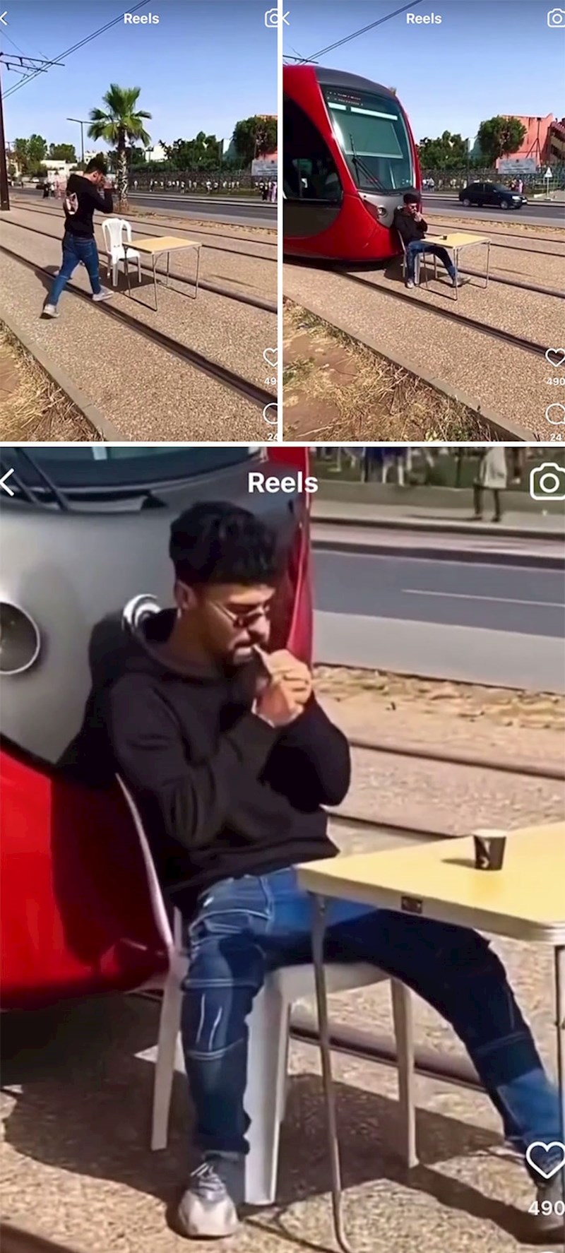 Da, zaustavi promet, ljudima iz tramvaja će sigurno biti okej da zakasne na posao radi tvog videa...