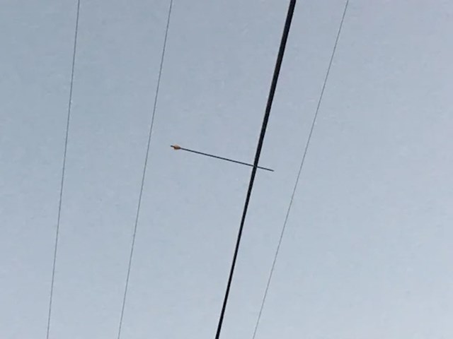 Netko je strijelom pogodio kabel od struje