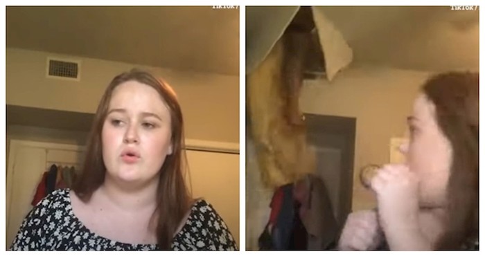 Cura se snimala dok pjeva, a onda je netko neočekivano upao u kadar- kroz strop!