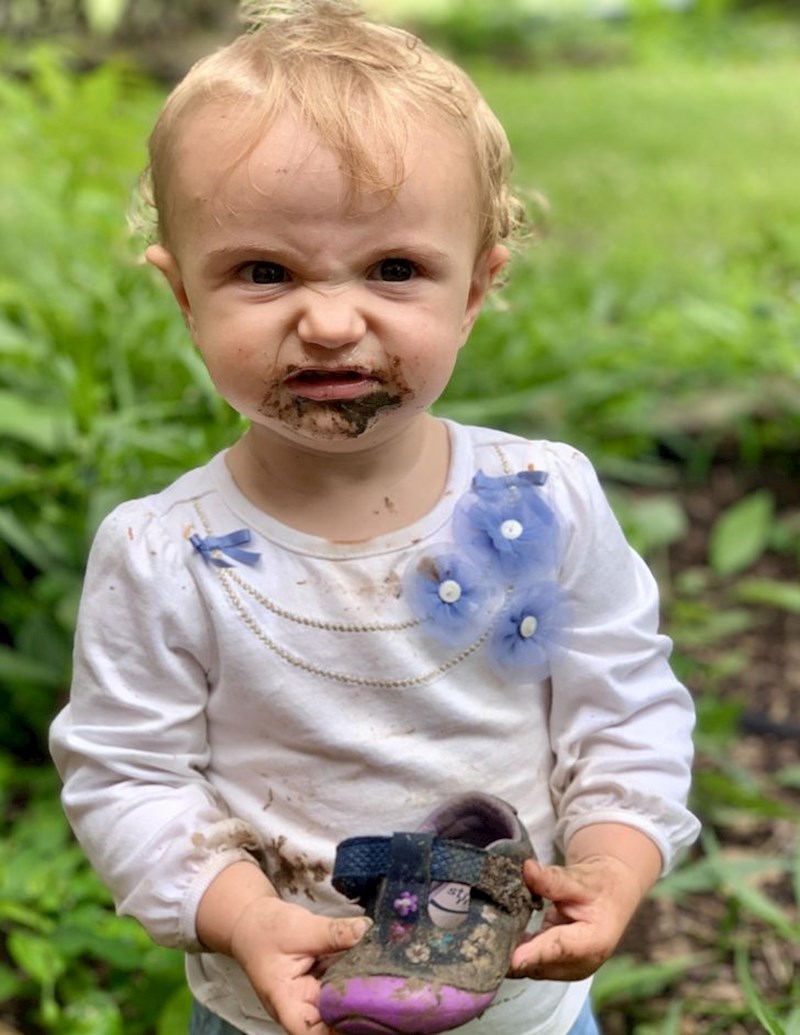 "Njezina reakcija kada je zamolim da ne jede blato"