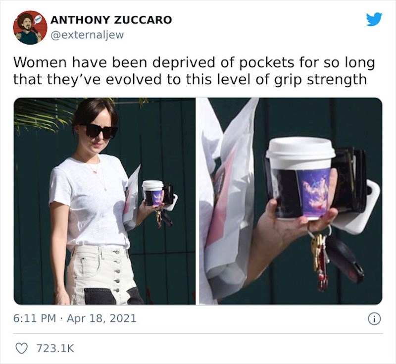 Zbog nedostatka džepova ženki prsti su evoluirali do ove jačine