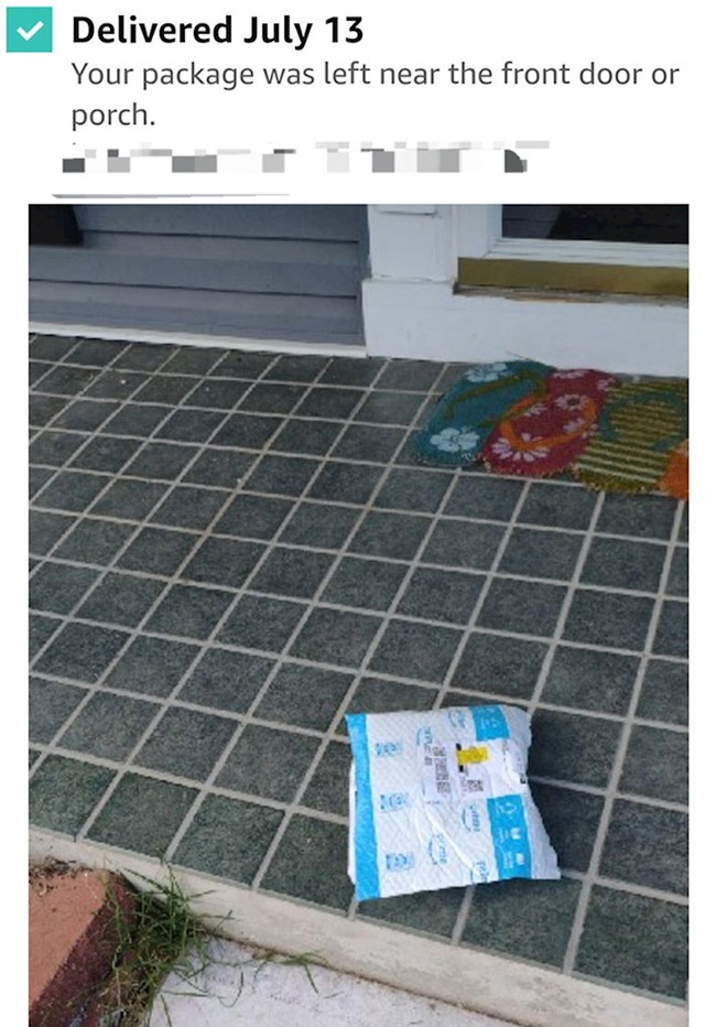 Dostavljač me slikom obavijestio da mi je došao paket. Zabunom ga je ostavio na susjedovom trijemu. Kada sam pitao susjeda za paket, rekao je da ništa nije došlo...