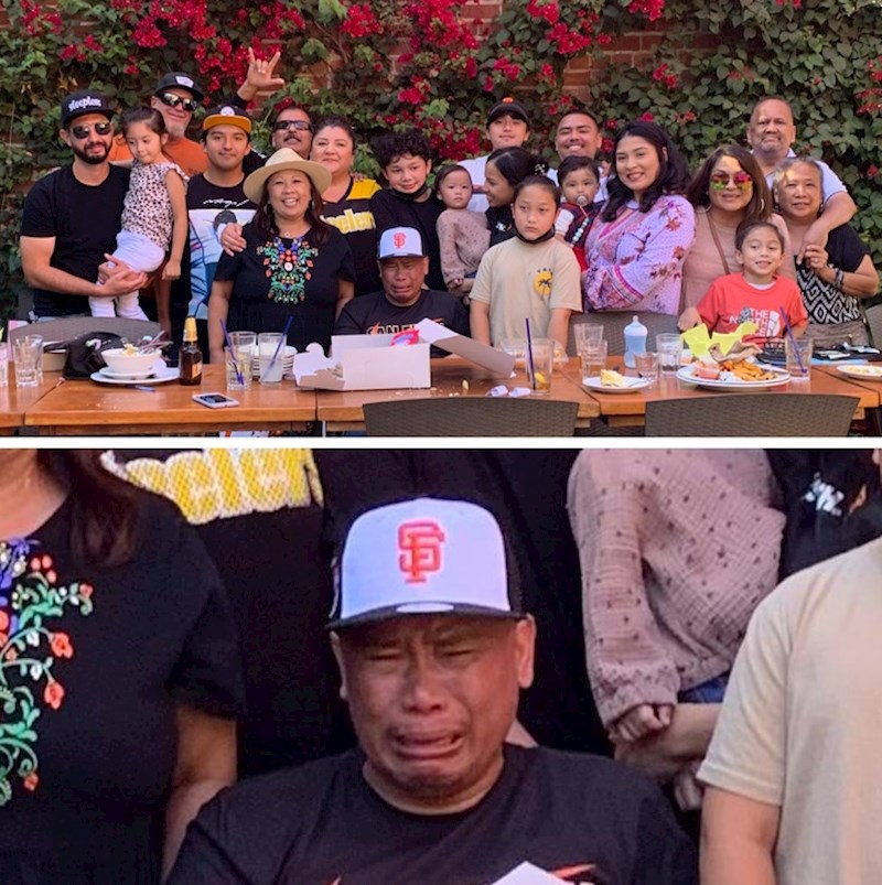 Trenutak prije obiteljske fotke šapnula sam tati da će postati djed. Nije mogao zamisliti bolji rođendanski poklon