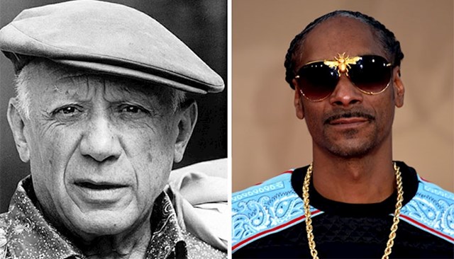 Picasso i Snoop Dogg su kratko vrijeme istodobno živjeli na Zemlji. Snoop je rođen 1971., a Picasso je umro 1973..