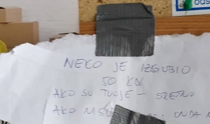 U zgradi je našao 50 kuna i zalijepio ih na oglasnu ploču. Pogodite što se odmah dogodilo