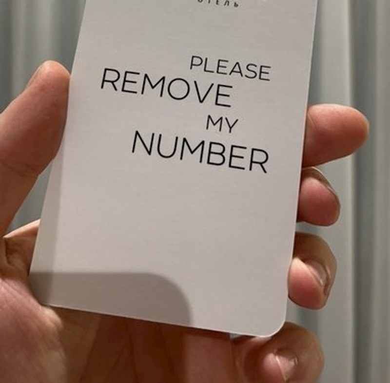 "Stavio sam oznaku da mi se očisti soba, ali netko ju je samo uzeo s vrata"