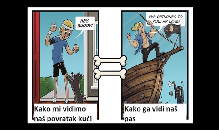 7 urnebesnih ilustracija koje prikazuju kako psi vide svijet; s ovim će se složiti svi vlasnici!