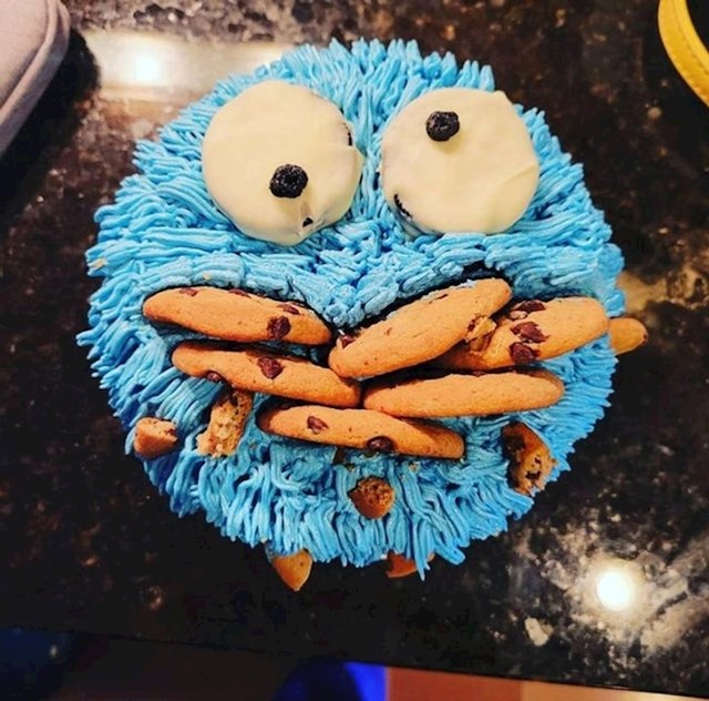 Torta na Cookie Monstera