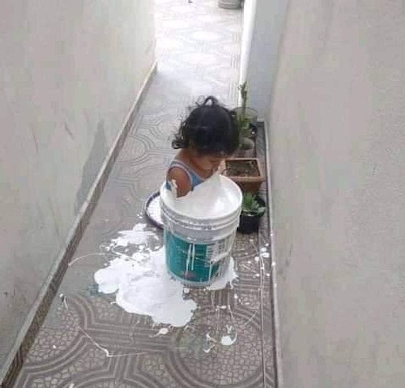 Mislila je da je ovo bijela voda 😂