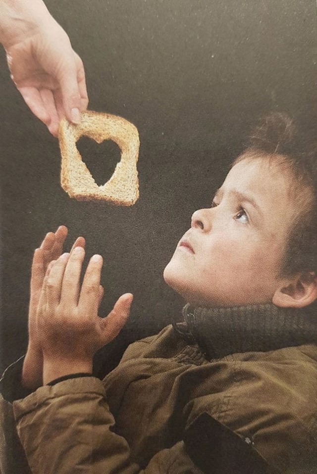 Kampanja za suzbijanje gladi izabrala je fotku na kojoj nema pola šnite kruha