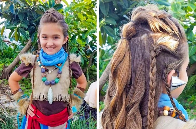 8. Tata je izradio kostim, ali i frizuru!