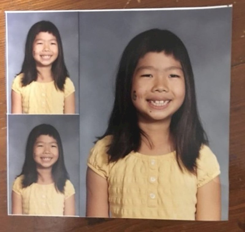 Večer prije fotkanja za godišnjak zalijepila je tetovažu na obraz i skratila šiške samoj sebi!