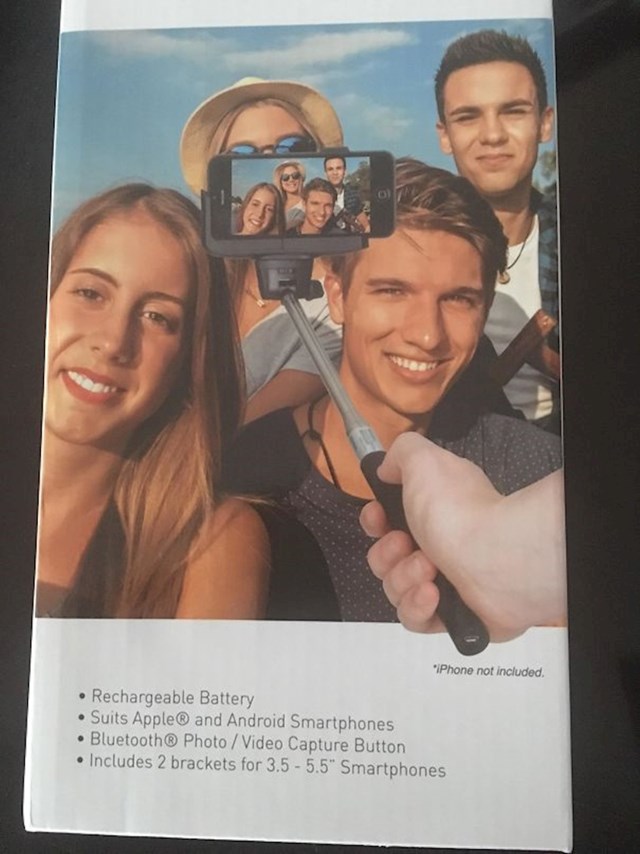 Hmmm, zbilja? Zar je moguće ovako koristiti selfie štap?