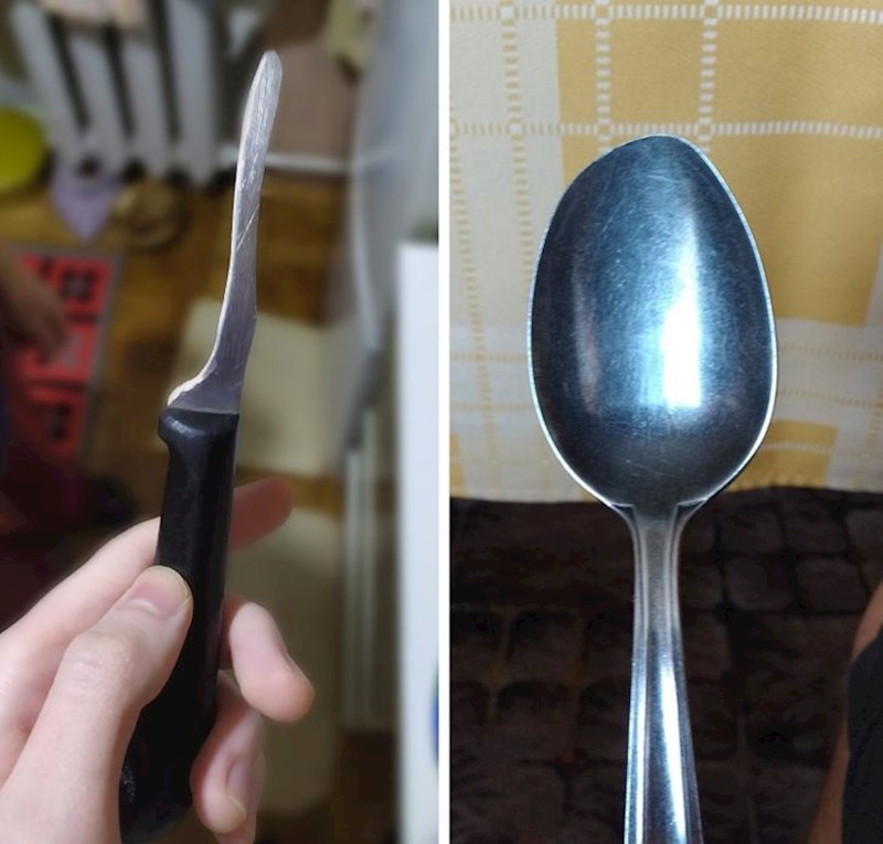 "Djedov pribor za jelo se istrošio od godina upotrebe, ali on ga ne želi baciti"