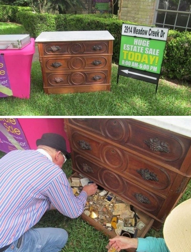 Kupio je ovaj ormarić za sitne novce, a onda našao blago u jednoj od ladica