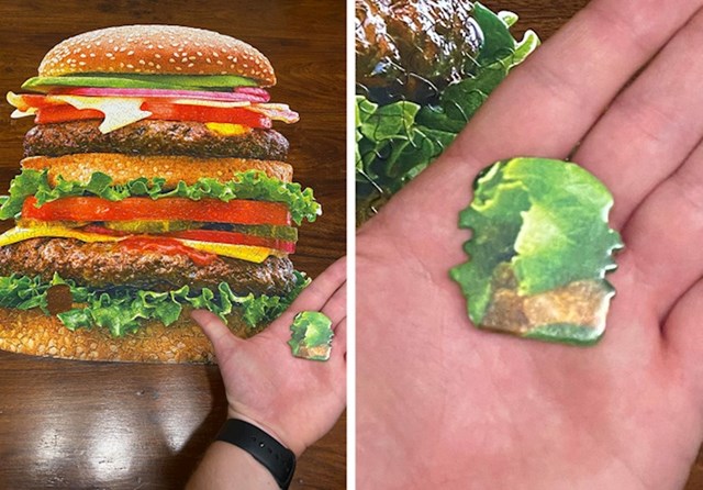 Zadnja puzzla ima oblik hamburgera!