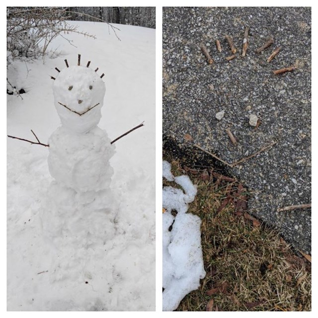 Snjegović se otopio, ali lice mu je ostalo kakvo je bilo!