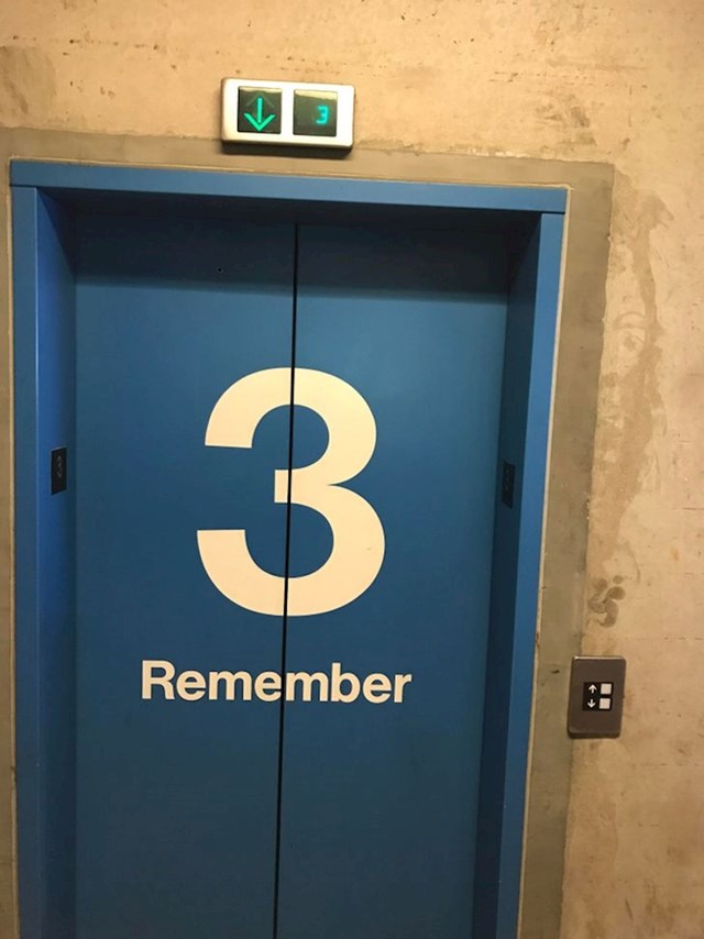 Nema šanse da zaboravite gdje ste parkirali u podzemnoj garaži s ovakvim natpisima na liftovima