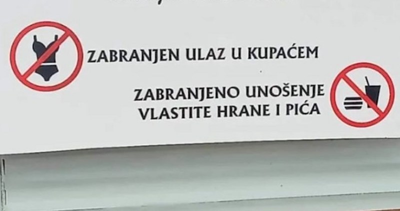 Restoran u Crnoj Gori nasmijao je tisuće na Instagramu, ovakvu zabranu još niste vidjeli