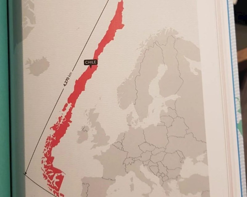 Čile je ooogromna država!