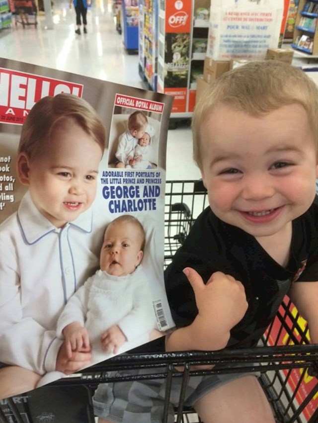 Ovo dijete mislilo je da je ugledalo sebe na naslovnici!