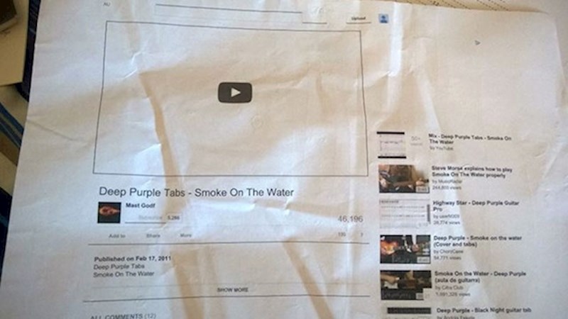 Djed je pokušao isprintati video