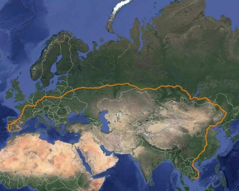 Najduži put koji možete prijeći željeznicom ide od Portugala do Vijetnama