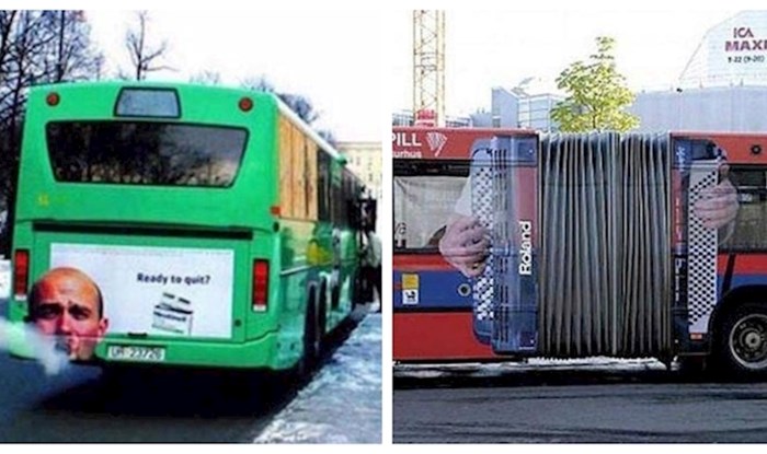 14 pametnih i kreativnih oglasa uočenih na autobusima diljem svijeta