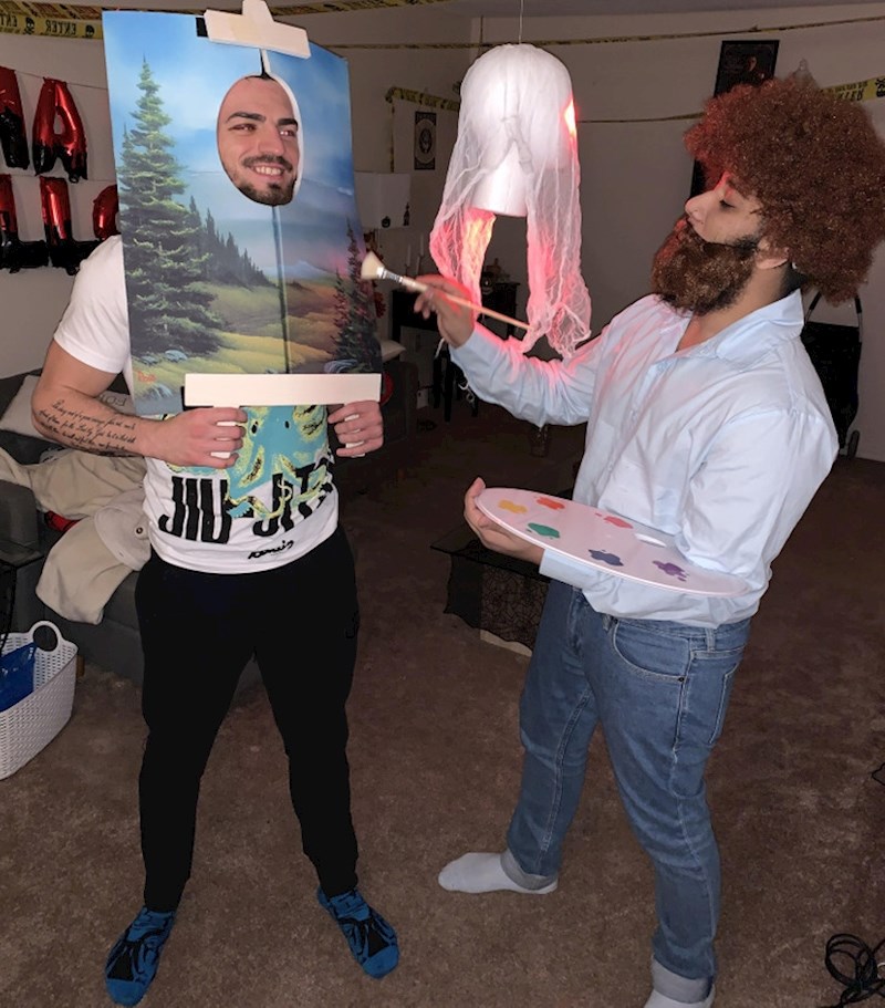 "Brat i ja smo bili senzacija na Noći vještica. Išli smo kao Bob Ross i njegova umjetnina"