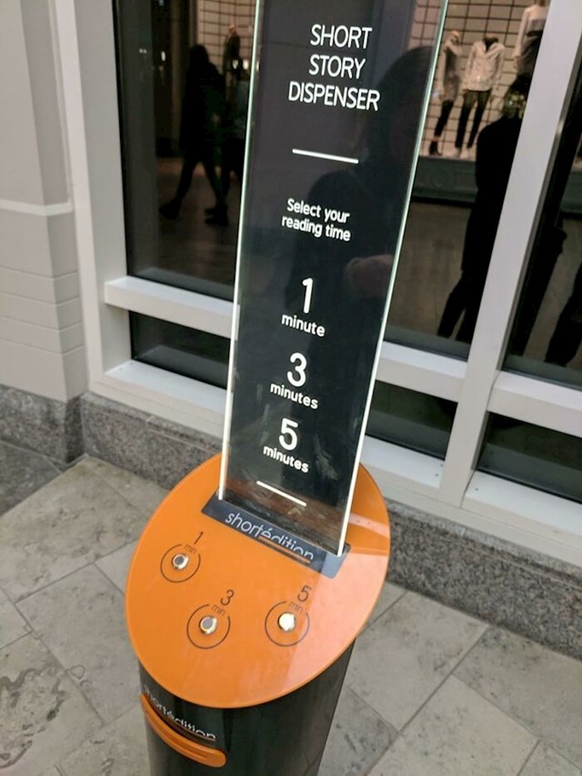 Automat koji printa kratke priče koje možete čitati dok čekate autobus