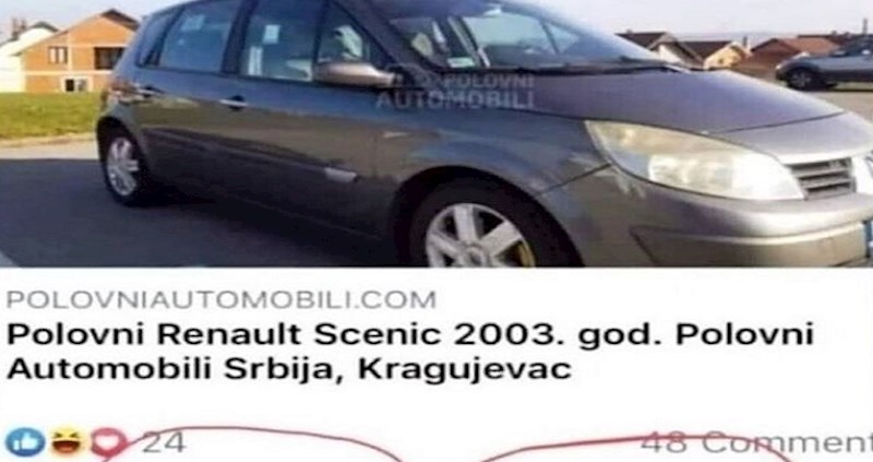 Nakon ovog komentara drastično su se smanjile šanse za prodaju auta iz oglasa; urnebesan je!